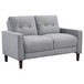 Bowen - Upholstered Track Arms Tufted Loveseat