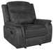 Lawrence - Upholstered Tufted Back Glider Recliner