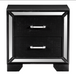 1428BK Nightstand Aveline Collection Black by Homelegance