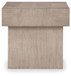 Jorlaina - Light Grayish Brown - Square End Table