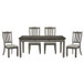 5627GY-72 Dining Room Set Homelegance