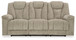 Hindmarsh - Stone - Power Reclining Sofa With Adj Headrest