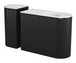 Ormara - Console Table Set - White / Black