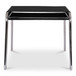 Petra - Leather Stool - Black