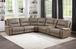 SET-9429TP-6 Legrande Reclining Sectional in Leather Homelegance