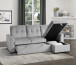 9402GRY Carolina Sectional Homelegance