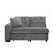 9401GRY Logansport Sectional Homelegance