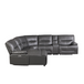 SET-9579 Dyersburg Reclining Sectional in Faux Leather RAF Homelegance