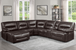 SET-9579 Dyersburg Reclining Sectional in Faux Leather LAF Homelegance