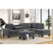 SH3220DGY Arthur Sectional Homelegance