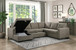 9206BR*3LC3R Elton Sectional  Homelegance