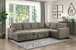 9206BR*3LC3R Elton Sectional  Homelegance