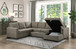 9206BR*33LRC Elton Sectional  Homelegance