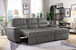 9858GY Andes Sectional Homelegance