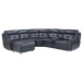 9469NVB Avenue Reclining Sectional Homelegance