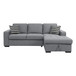 9313GY Solomon Sectional in Fabric Homelegance