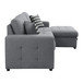 9313GY Solomon Sectional in Fabric Homelegance