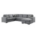 9313GY Solomon Sectional in Fabric Homelegance