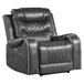 9405GY-PW Putnam Power Reclining Living Room Set in Microfiber Homelegance