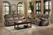 8206NF Aram Reclining Set in Microfiber Homelegance