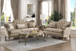 8412 Florentina Living Room Set in Faux Silk Homelegance