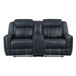 8516BU Littleton Living Room Set in Faux Leather Homelegance