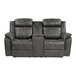 9479BRG Centeroak Reclining Set in Microfiber Homelegance