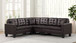 Logan L Shaped Sectional in Faux Leather by Happy Homes