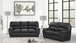 Sofa and Love Seat Tiffany Sofa and Loveseat in Leather HH-Tiffany-Black Happy Homes