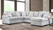 Galatic Extra Large Sectional in Fabric by Happy Homes