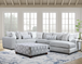Venus Oversized Sectional in Fabric by Happy Homes