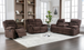 Dynamo2-Chocolate Sofa and Loveseat in Fabric by Happy Homes