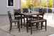 Marga Counter Dining Room Set in Brown by Happy Homes