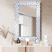 Andrea decorative wall mirror with ornate frame, front view