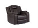 Galaxy Power Reclining Living Room Set in Leather