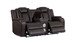 Galaxy Power Reclining Living Room Set in Leather