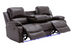 HH-Daytona-Brown Daytona Sofa and Loveseat in Leather by Happy Homes