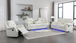 HH-Daytona-White Daytona Sofa and Loveseat in Leather by Happy Homes