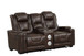 Eric Power Reclining Living Room Set in Leather