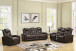 Eric Power Reclining Living Room Set in Leather