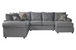 Marco Lagoon U Shaped Sectional in Fabric by New Era Innovation