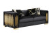 Token Sofa and Loveseat Set in Velvet