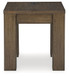 Rosswain - Warm Brown - Square End Table