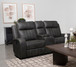 Raelynn - Upholstered Track Arm Motion Loveseat - Gray