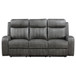 Raelynn - Upholstered Motion Reclining Sofa - Grey