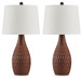 Cartford - Brown - Ceramic Table Lamp (Set of 2)