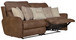 Justine - Lay Flat Reclining Sofa - Burlap