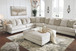 Rawcliffe - Parchment - Oversized Accent Ottoman