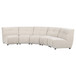 Charlotte - Upholstered Curved Modular Sectional Sofa