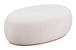 Amber / Azua - Oval Ottoman - Cream